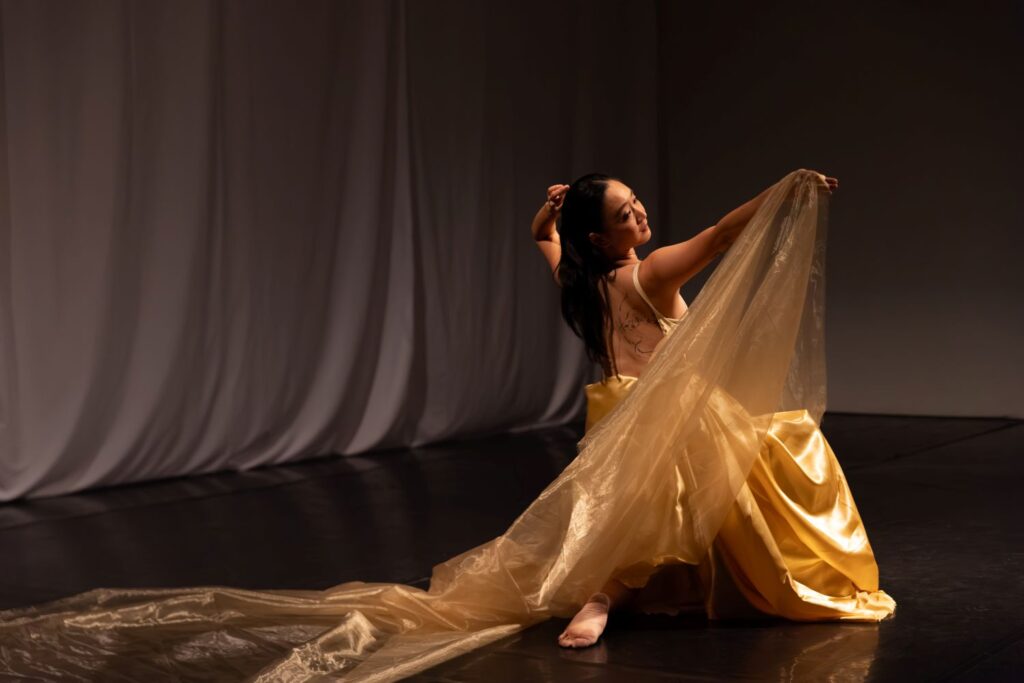 BrockusRED - Hannah Joo in "The Choice: Calmness or Fight" Choreography by Joo and Julienne Mackey - Photo by Don Hannah.