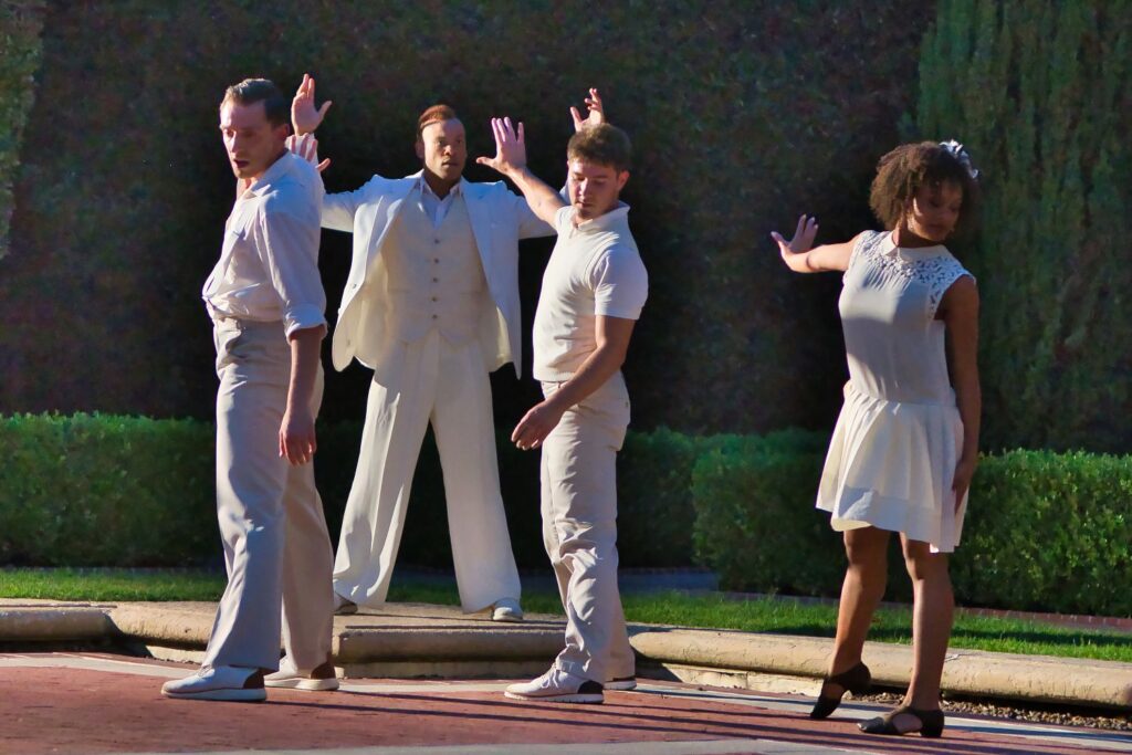 Mixed eMotion Theatrix in "Gatsby Redux" at the Greystone Mansion - Photo by Barry Weiss.