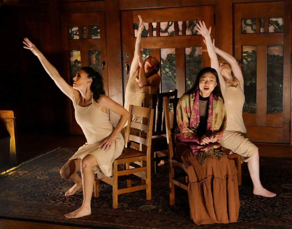 "Broadway Gamble Ramble" - "Burn" from Hamilton - Performers: Caterina Mercante, Hilary Thomas, Jade Duong, Molly MatteiPhoto by Robert Kunstmann.