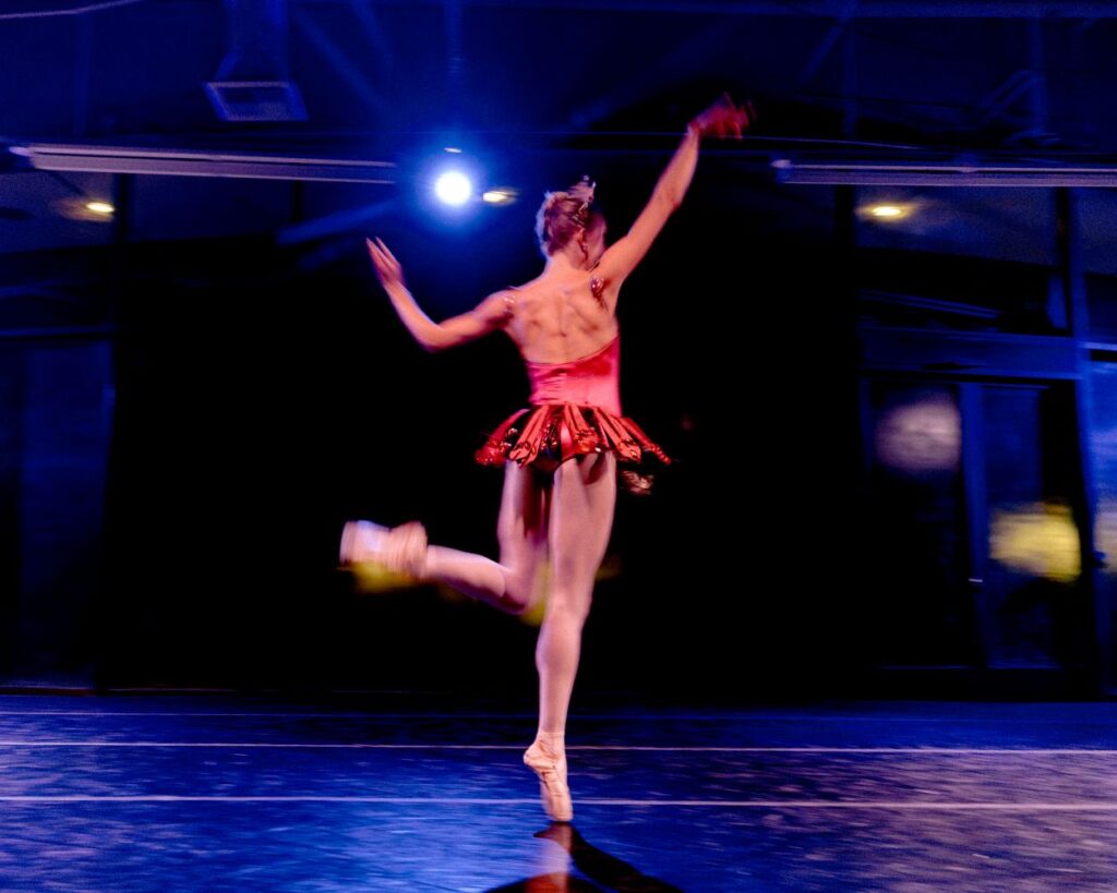 American Contemporary Ballet's Madeline Houk in Balanchine's "Rubies" - Photo by Caleb Thal.
