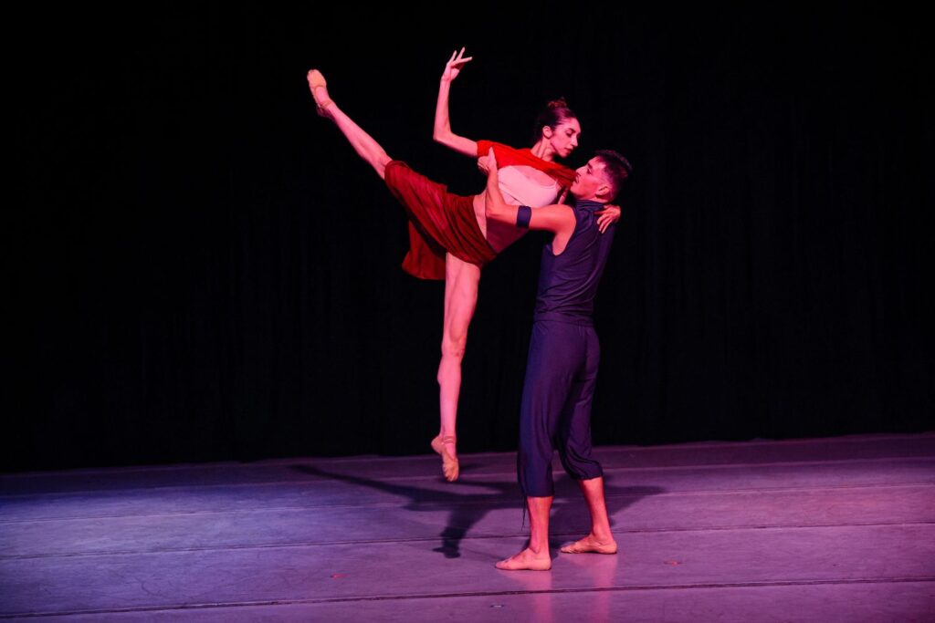 Carmen Gallahan and Zachary Medina in "More Please" choreographed by Laurie Sefton - Photo by George Simian.